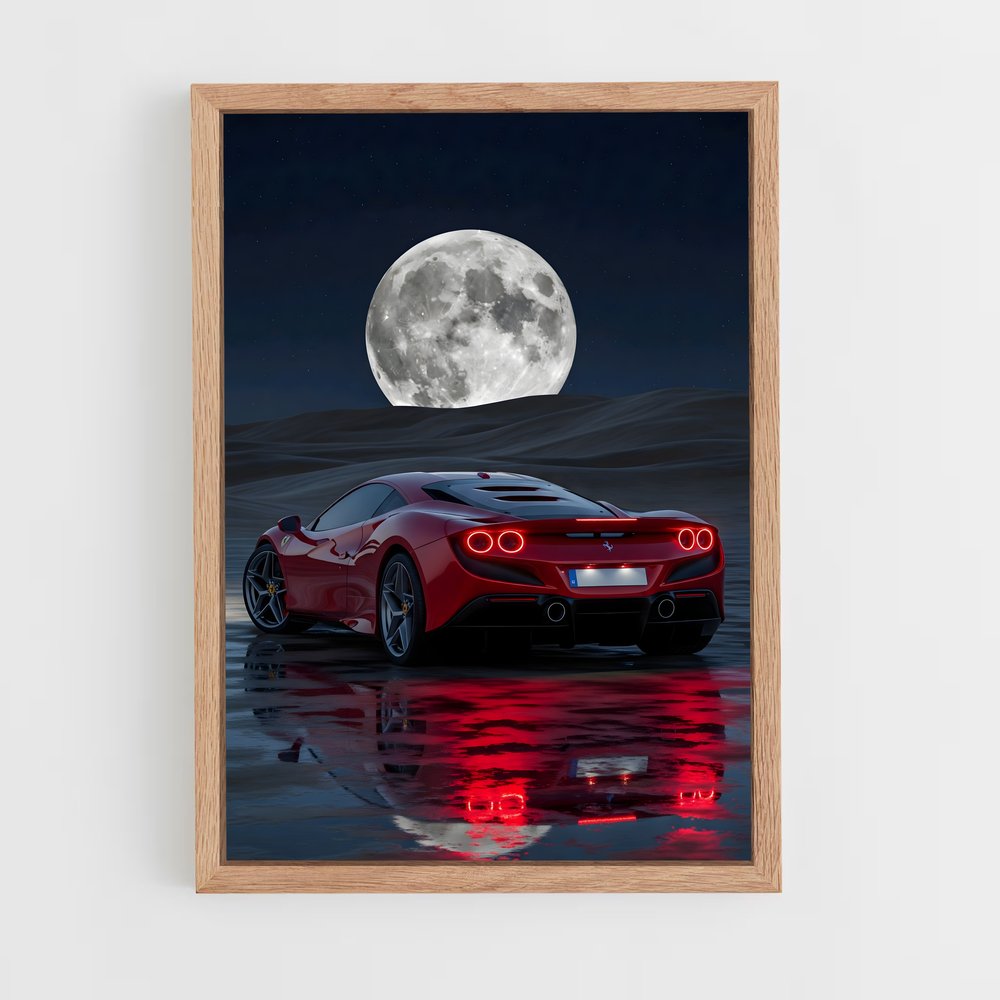Poster Vitesse Désertique – affiche Ferrari (vue 4)